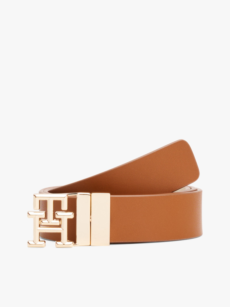 Multi TH Monogram Reversible Leather Belt  Women