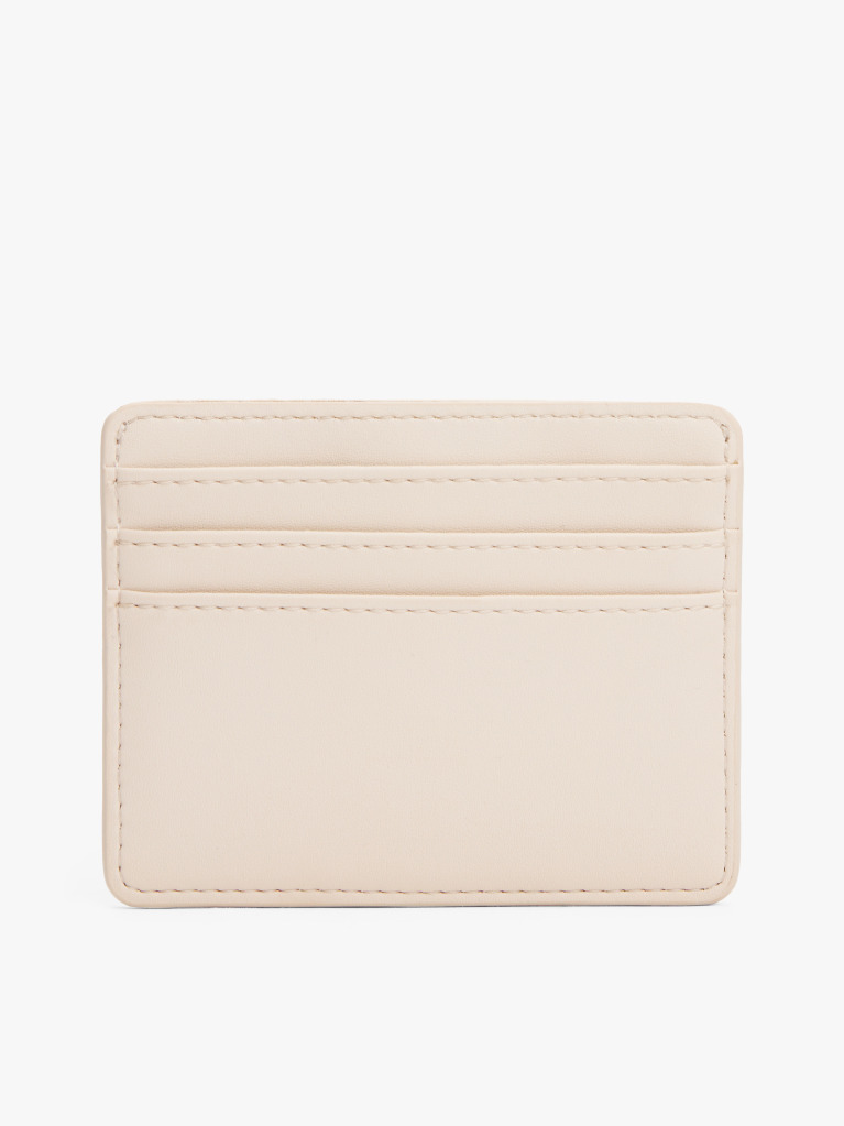 Bej Portcard De Credit Cu Monograma Th  Femei