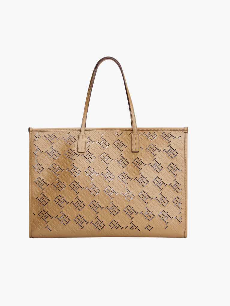 Khaki Geanta Tote City Cu Monograma TH  Femei