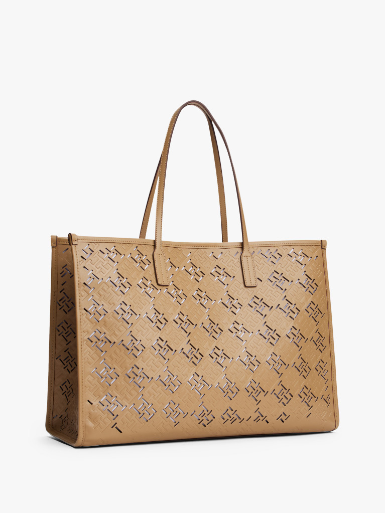 Khaki Geanta Tote City Cu Monograma TH  Femei
