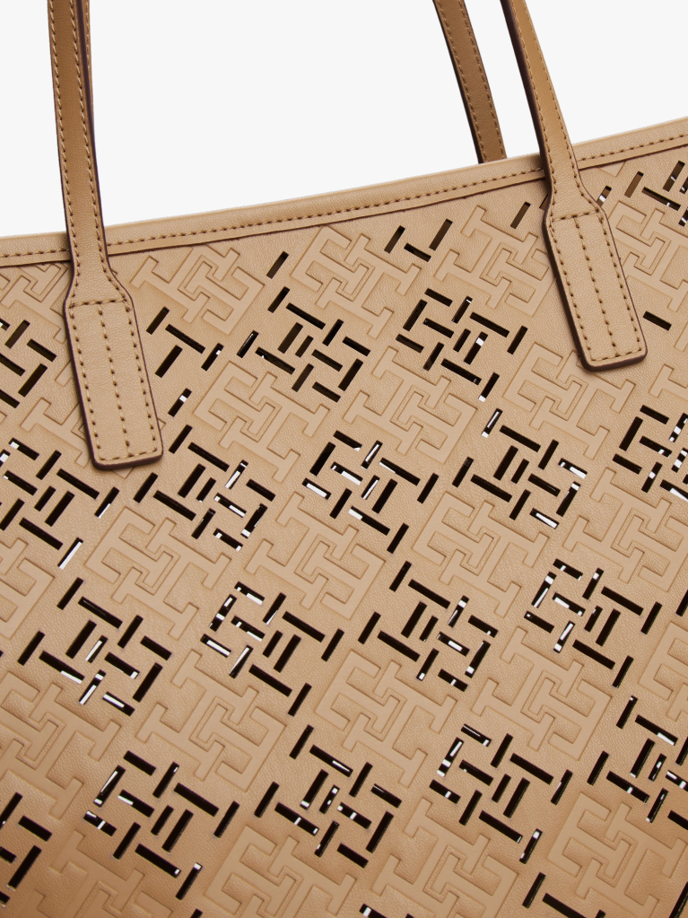 Khaki Geanta Tote City Cu Monograma TH  Femei
