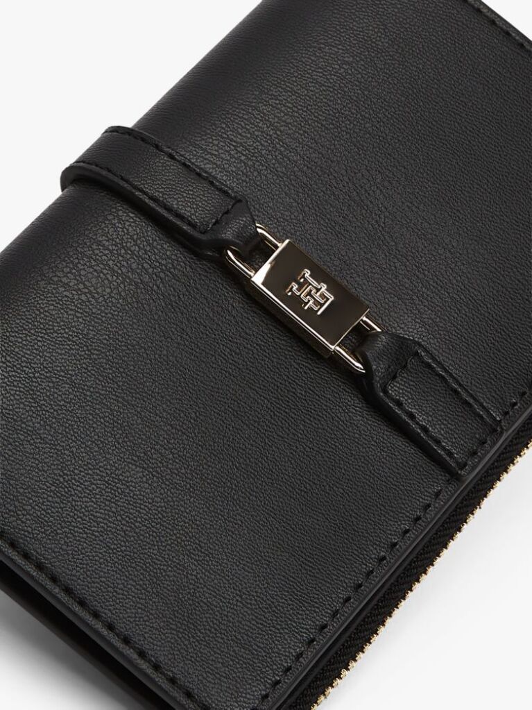 Negru Portofel TH Monogram Bifold  Femei