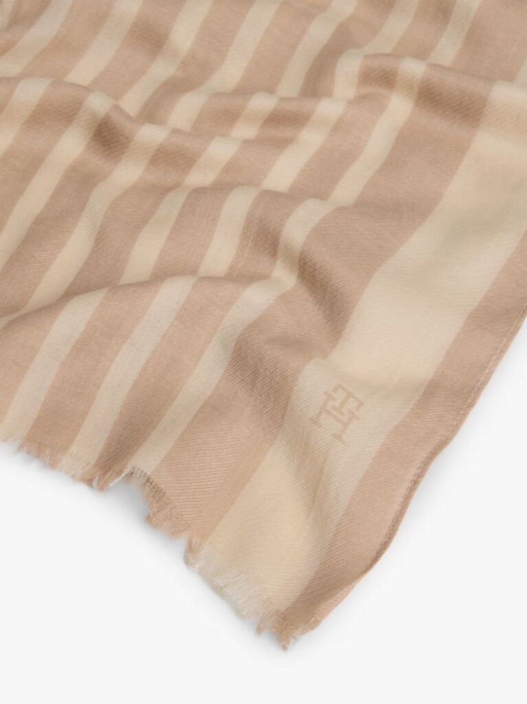 Bej Esarfa Dreptunghiulara Chic TH Monogram  Femei
