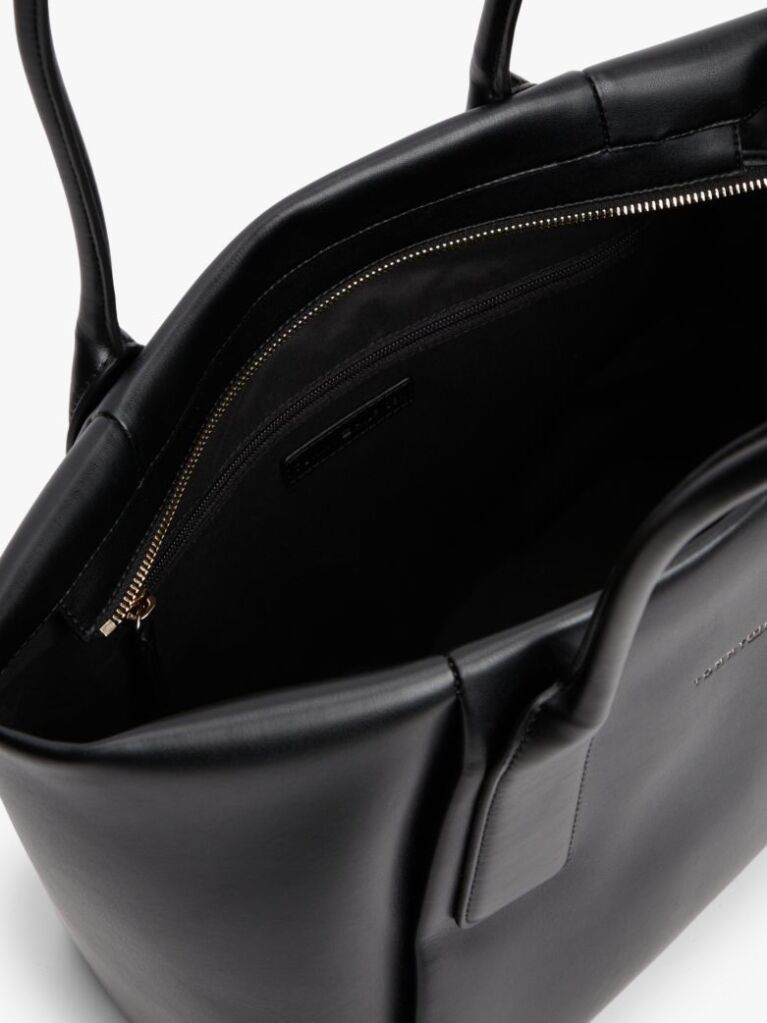 Black Essential Metallic Logo Tote Bag  Women