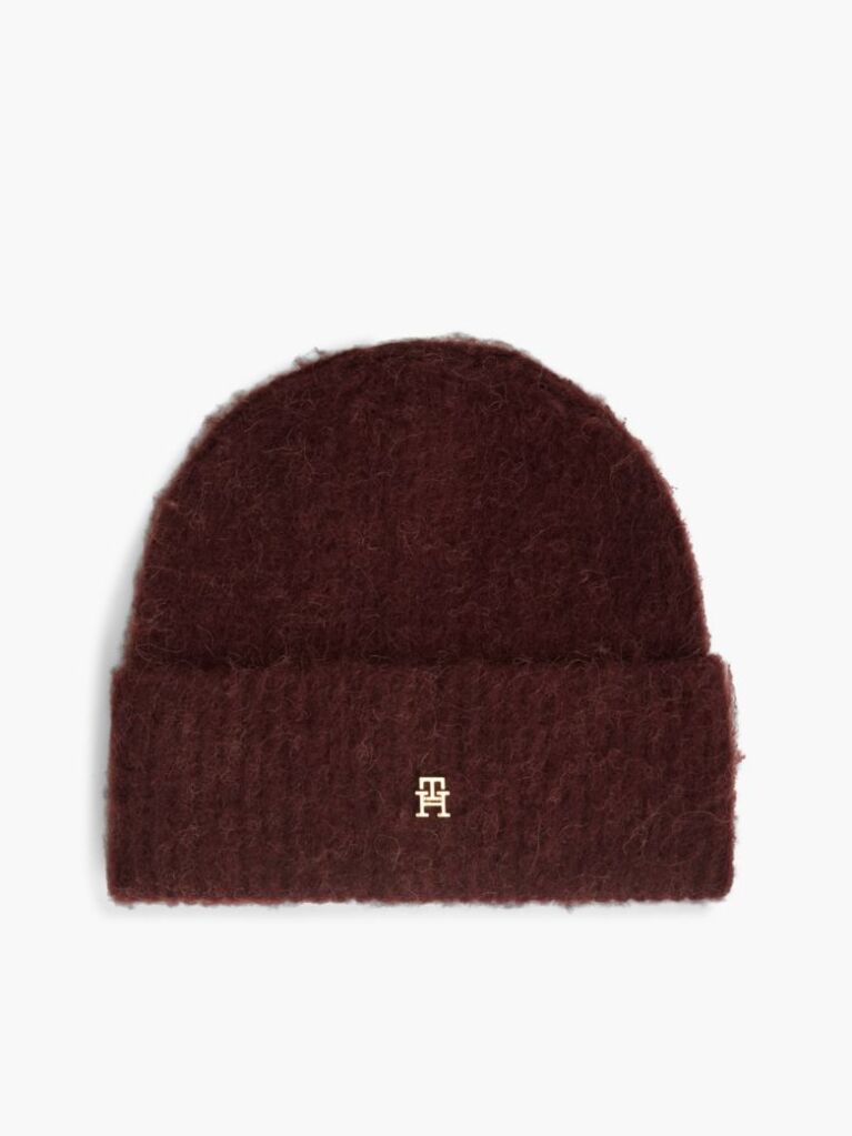 Red Chic Beanie With Alpaca  Women