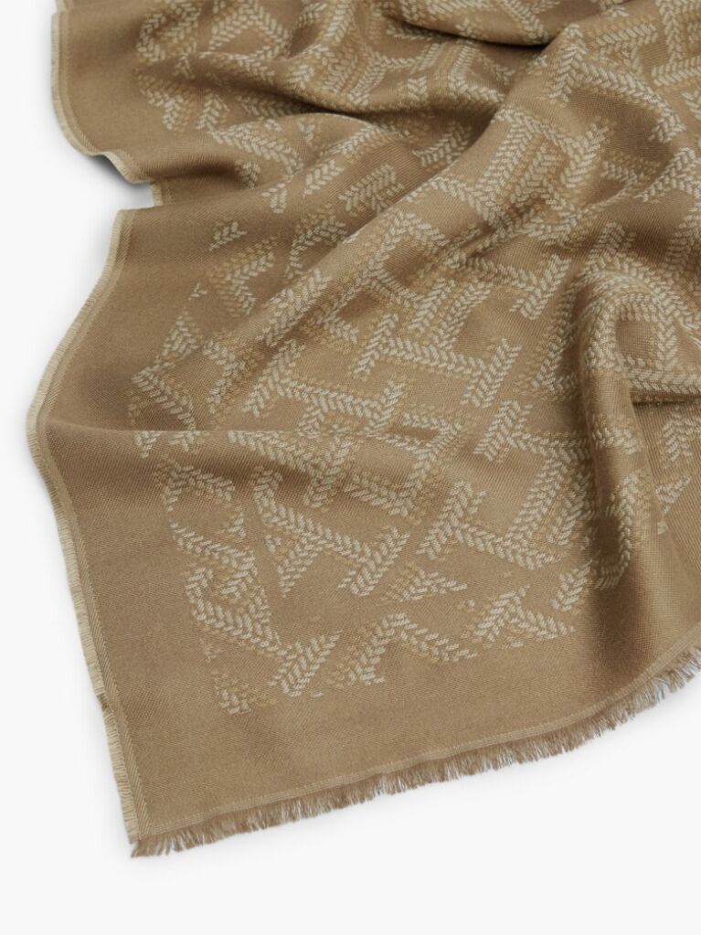 Maro Fular Jacquard Cu Monograma TH  Femei