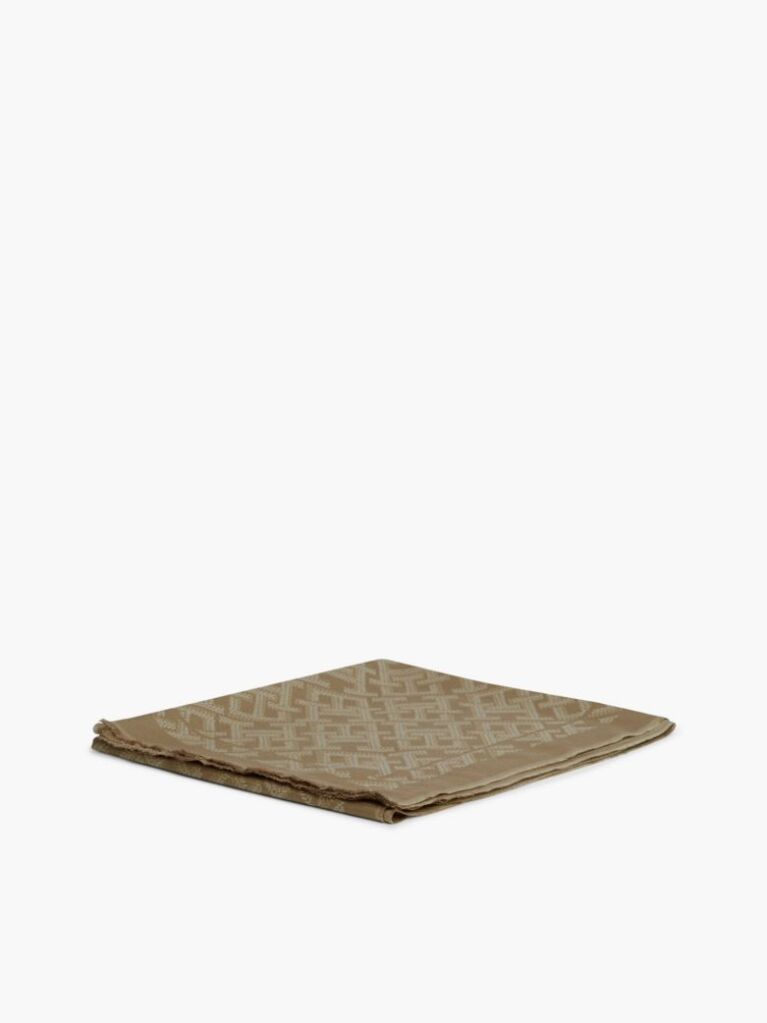 Maro Fular Jacquard Cu Monograma TH  Femei