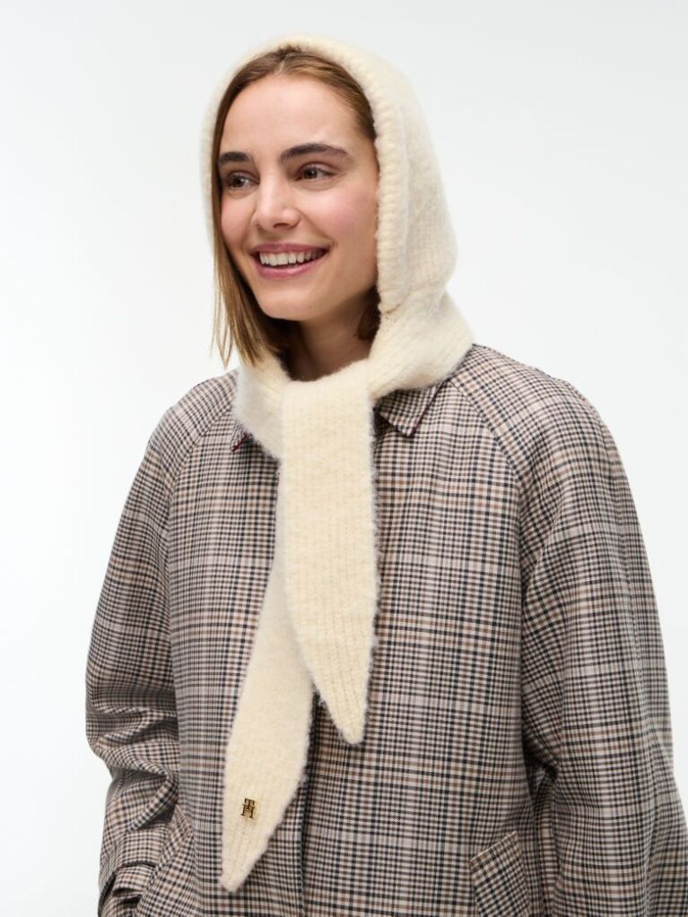 Bej Caciula Tricotata Chic Din Alpaca   Femei