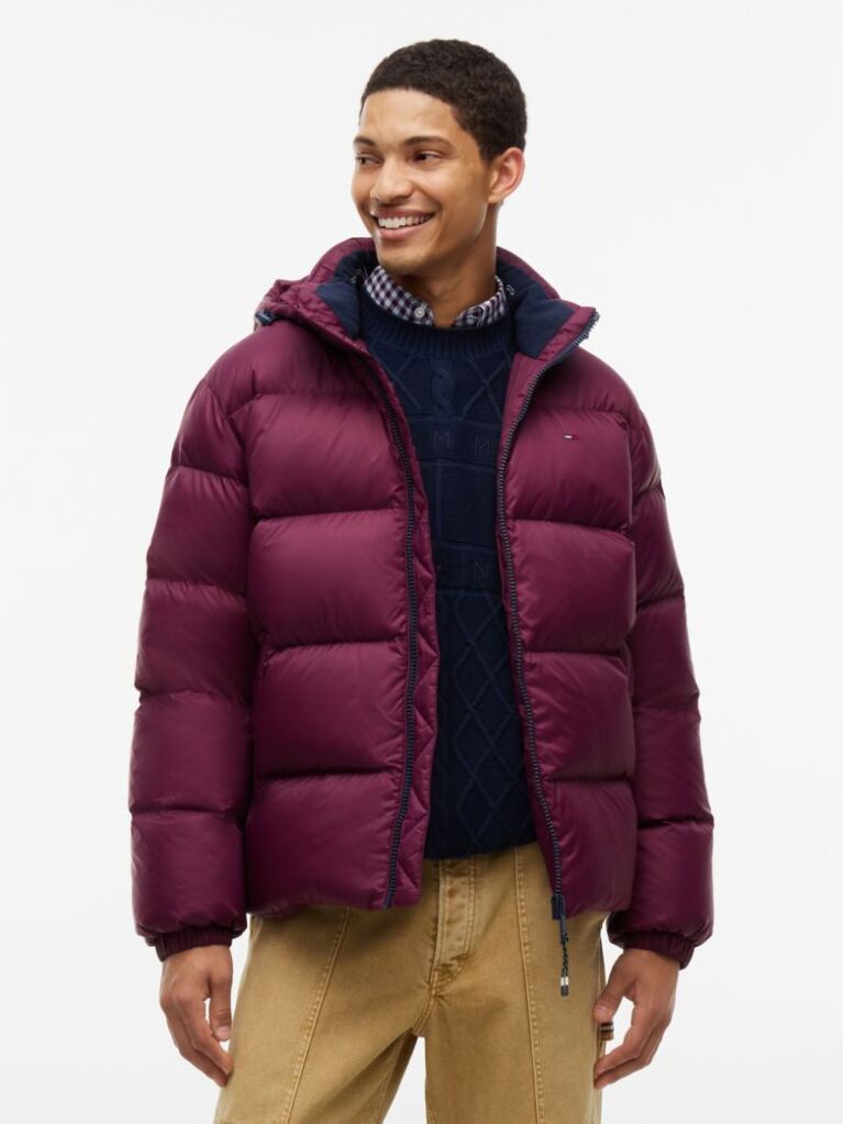 Purple Water Repellent Down Jacket  Men