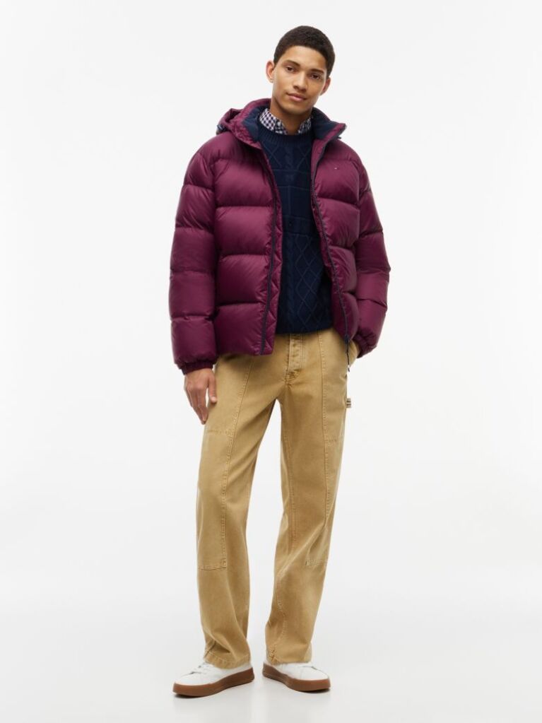 Purple Water Repellent Down Jacket  Men