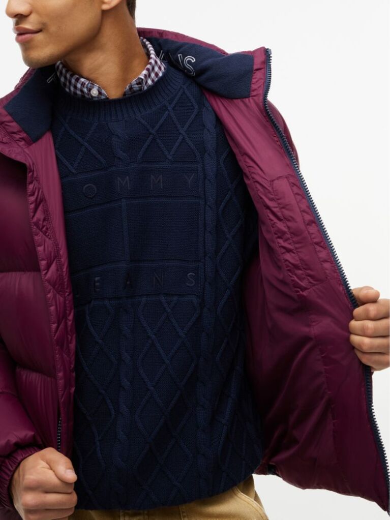 Purple Water Repellent Down Jacket  Men