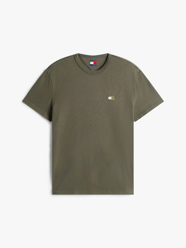 Green Tommy Badge Crew Neck T-Shirt  Men
