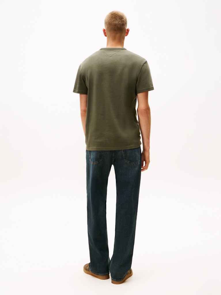 Green Tommy Badge Crew Neck T-Shirt  Men