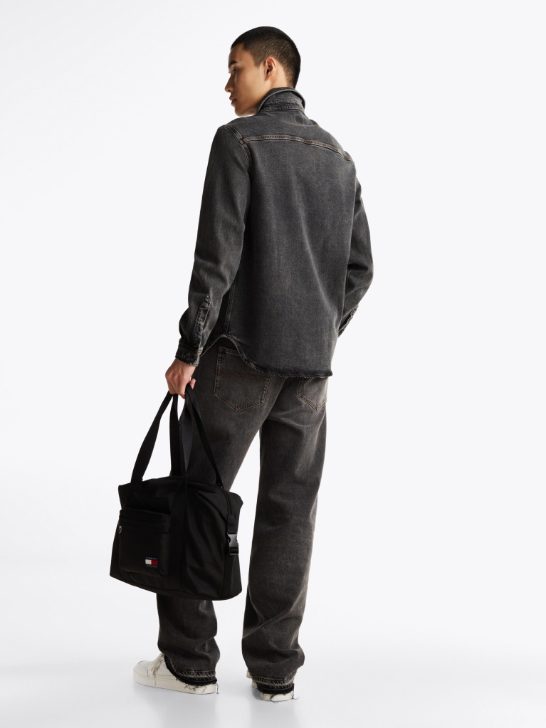 Denim Hanorac Regular Fit Din Denim Decolorat  Barbati