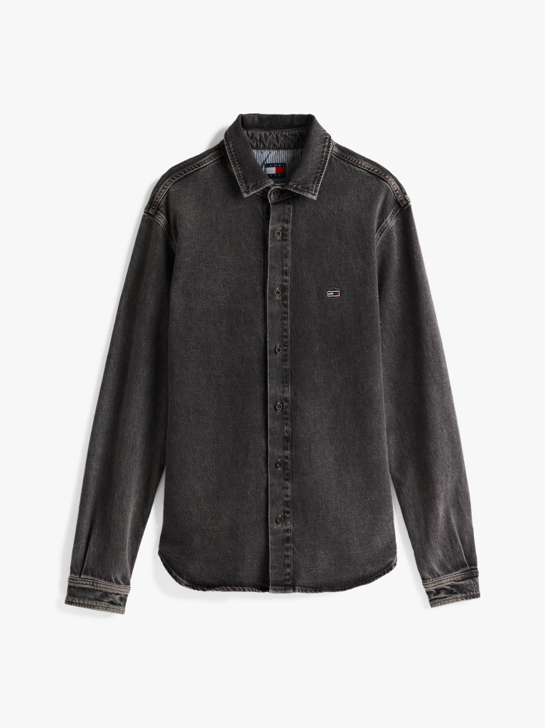 Denim Hanorac Regular Fit Din Denim Decolorat  Barbati