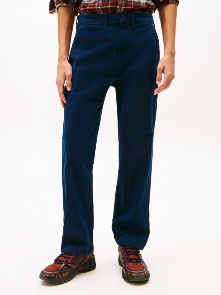 Blue Pantaloni Regular Chinos Otis Twill  Barbati