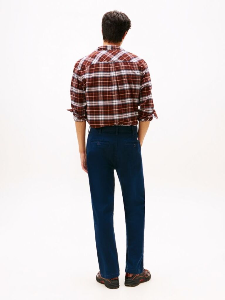 Blue Pantaloni Regular Chinos Otis Twill  Barbati