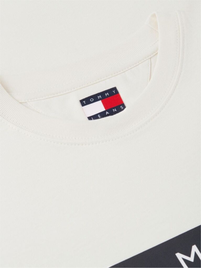 Bej Tricou Cu Guler Rotund Si Insigna Cu Steag  Barbati
