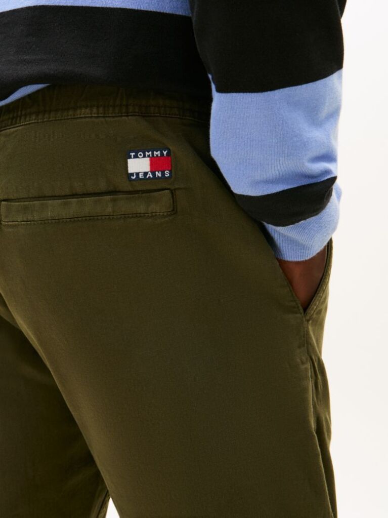 Verde Scanton Pantaloni Din Panza  Barbati