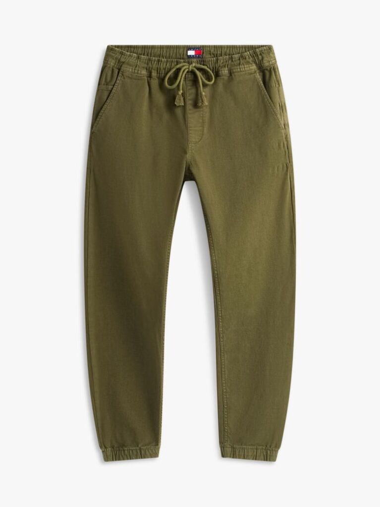 Verde Scanton Pantaloni Din Panza  Barbati