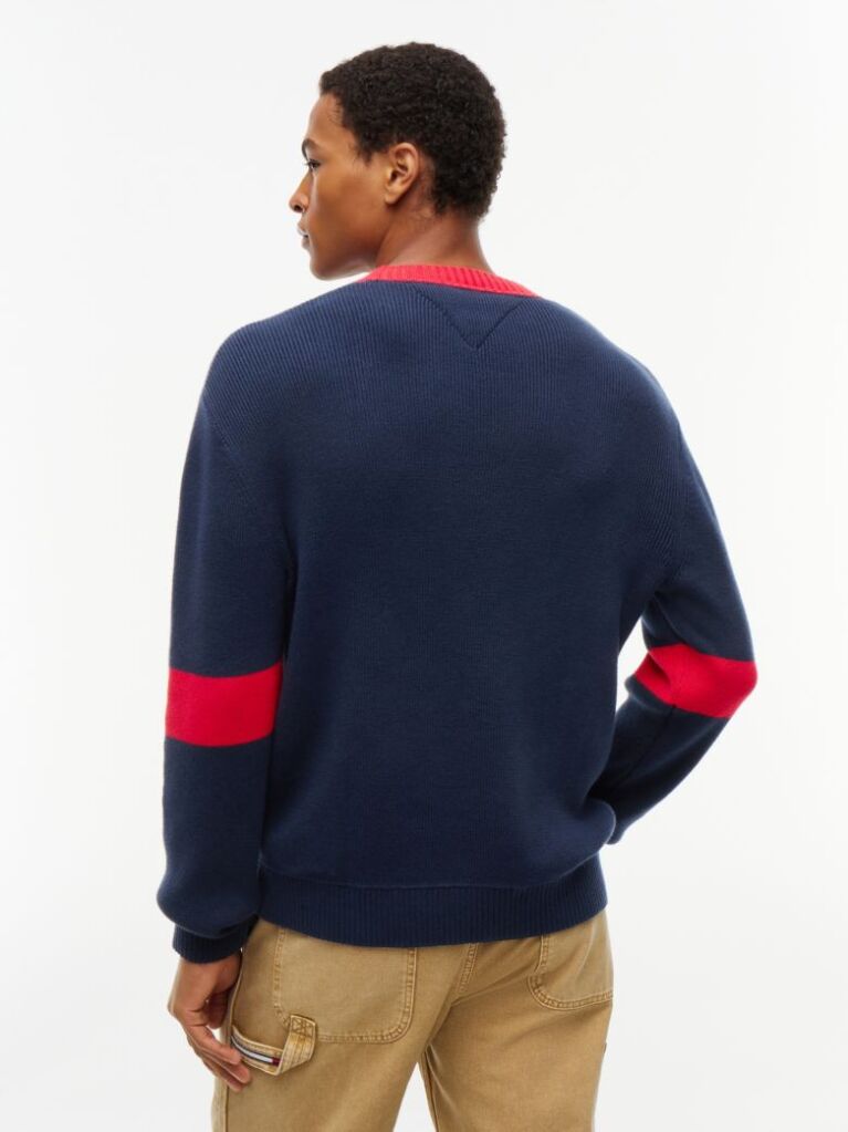 Blue Classic Logo Appliqué Jumper  Men