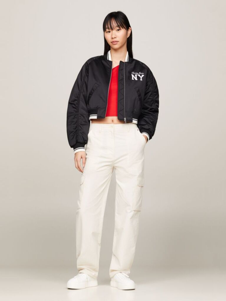 Bej Pantaloni Cargo Cu Talie Inalta Harper  Femei