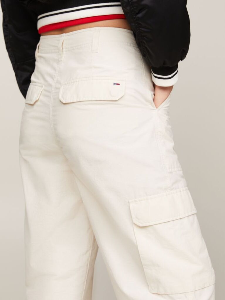 Bej Pantaloni Cargo Cu Talie Inalta Harper  Femei