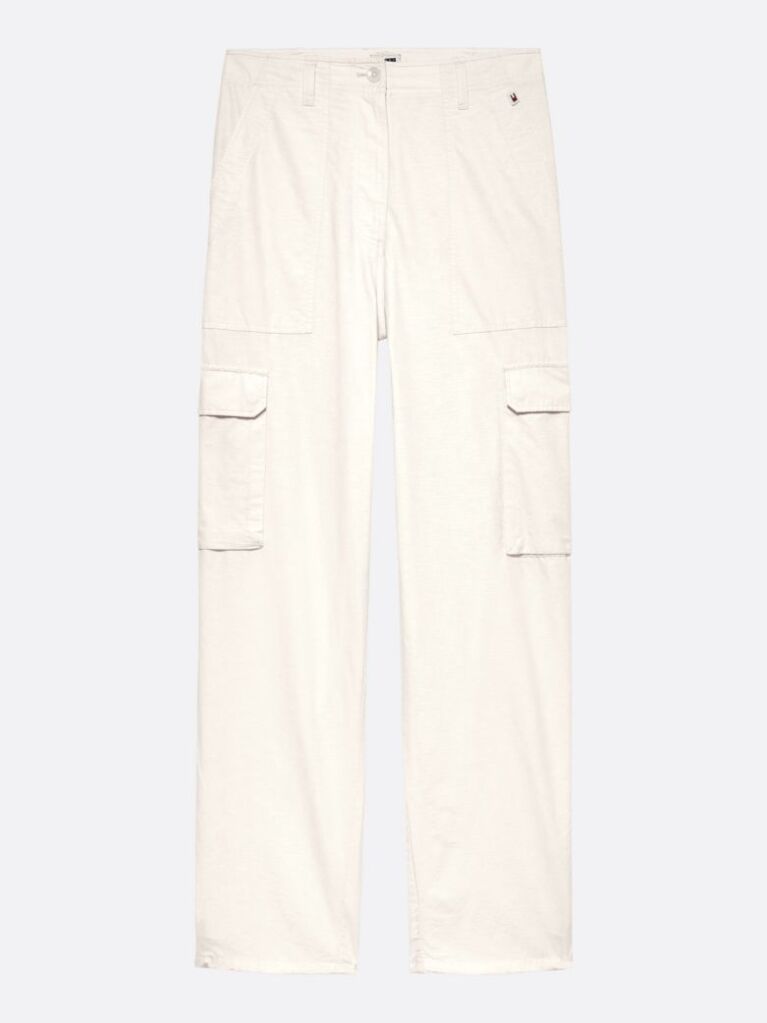 Bej Pantaloni Cargo Cu Talie Inalta Harper  Femei