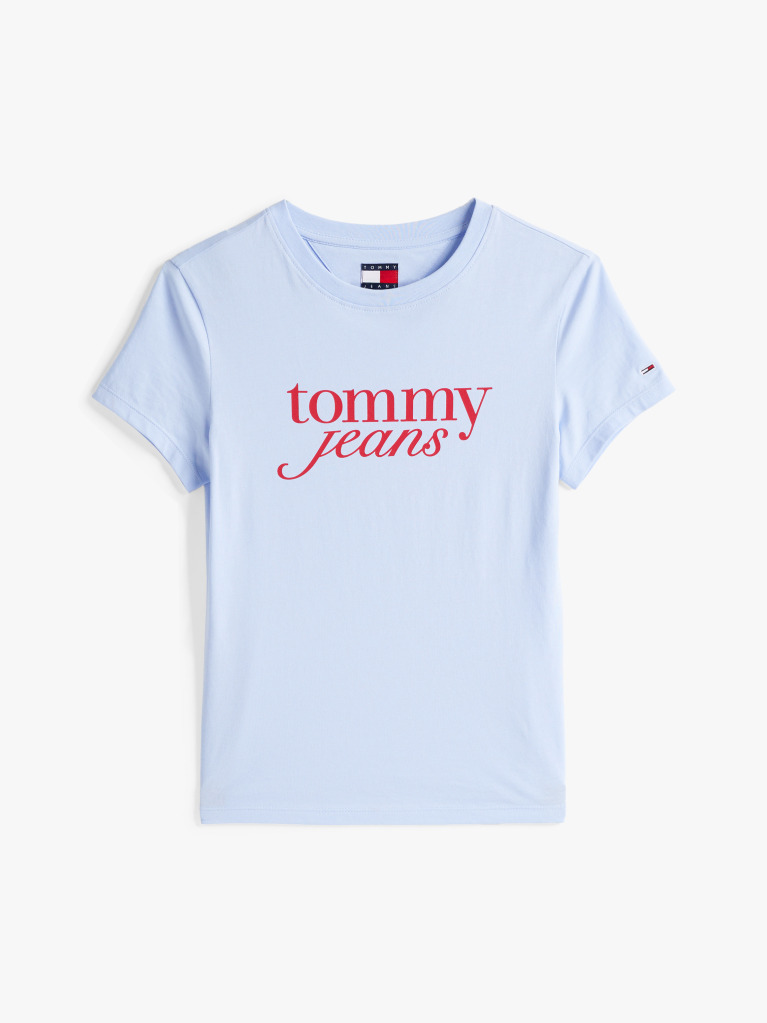 Blue Tricou Slim Cu Logo  Femei