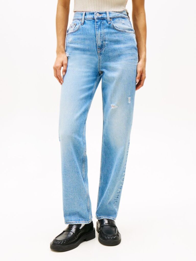 Denim Jeansi Layla Slim Cu Talie Inalta Si Croiala Dreapta  Femei