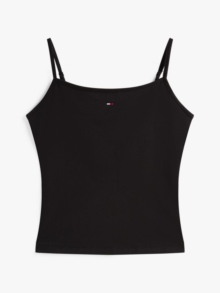 Negru Essential Top Cu Bretele   Femei