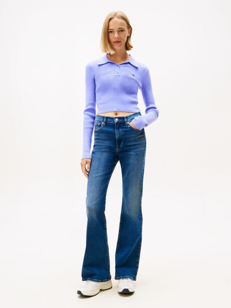 Denim Blugi Sylvia Skinny Evazati Cu Talie Inalta  Femei