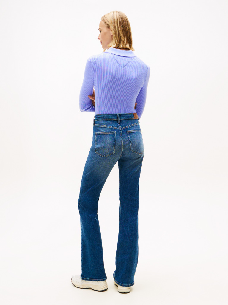 Denim Blugi Sylvia Skinny Evazati Cu Talie Inalta  Femei