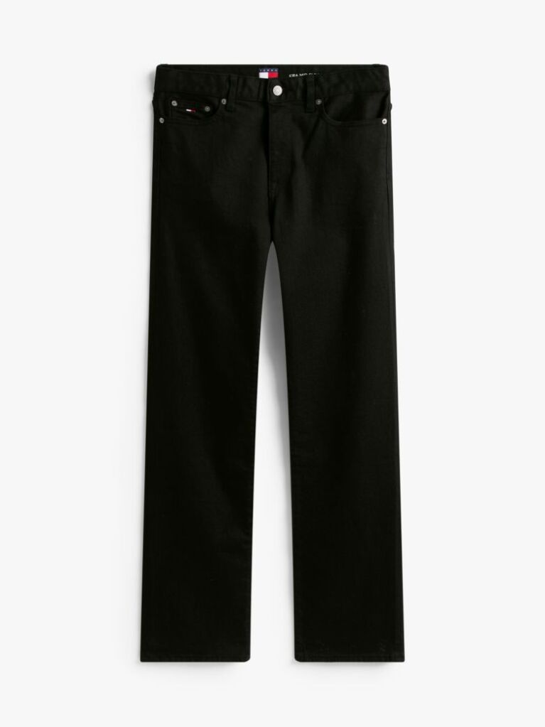 Denim Blugi Negri Slim Cu Talie Medie  Femei