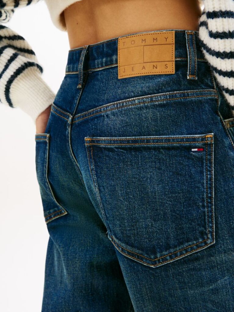 Denim Blugi Mia Relaxati Drepti Cu Talie Medie  Femei