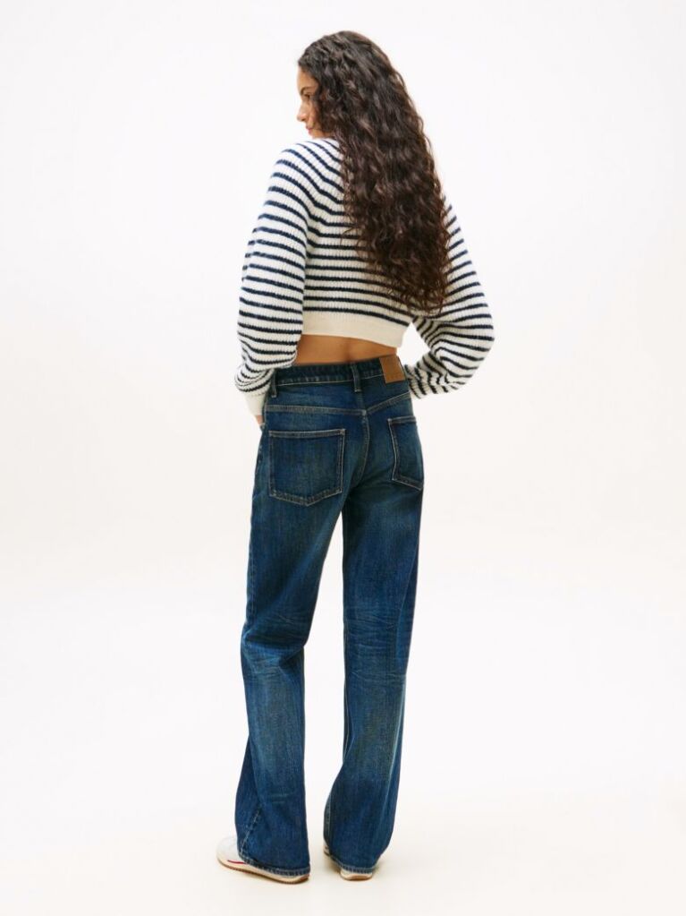 Denim Blugi Mia Relaxati Drepti Cu Talie Medie  Femei