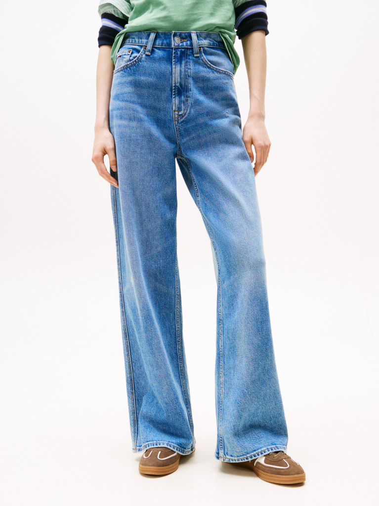 Denim Blugi Claire Coolmax Wide Cu Talie Inalta  Femei