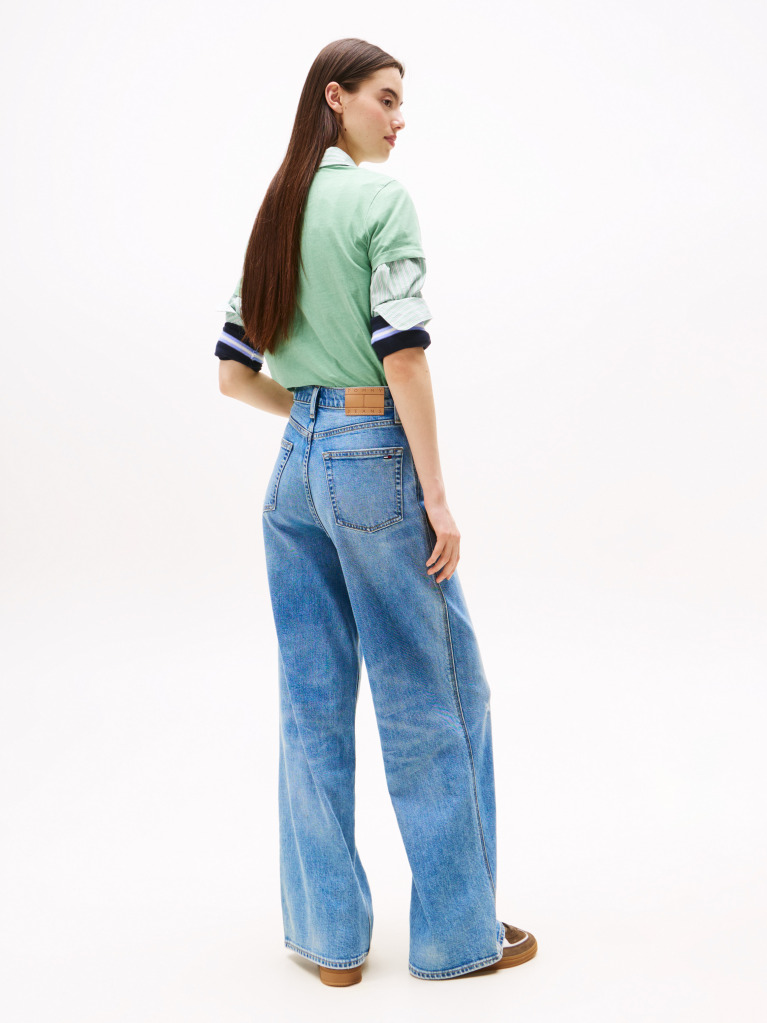 Denim Blugi Claire Coolmax Wide Cu Talie Inalta  Femei