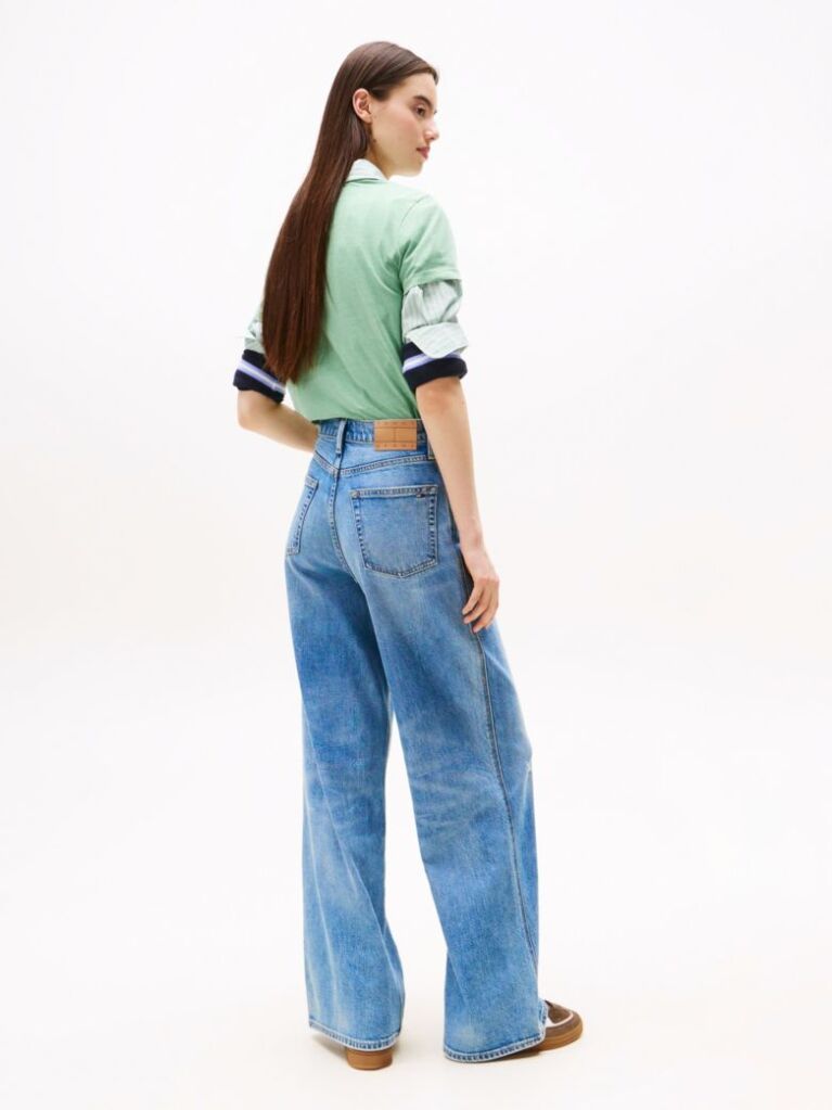 Denim Blugi Claire Coolmax Wide Cu Talie Inalta  Femei