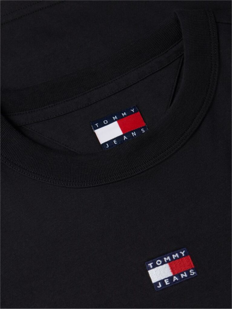 Negru Tricou Boxy  Femei