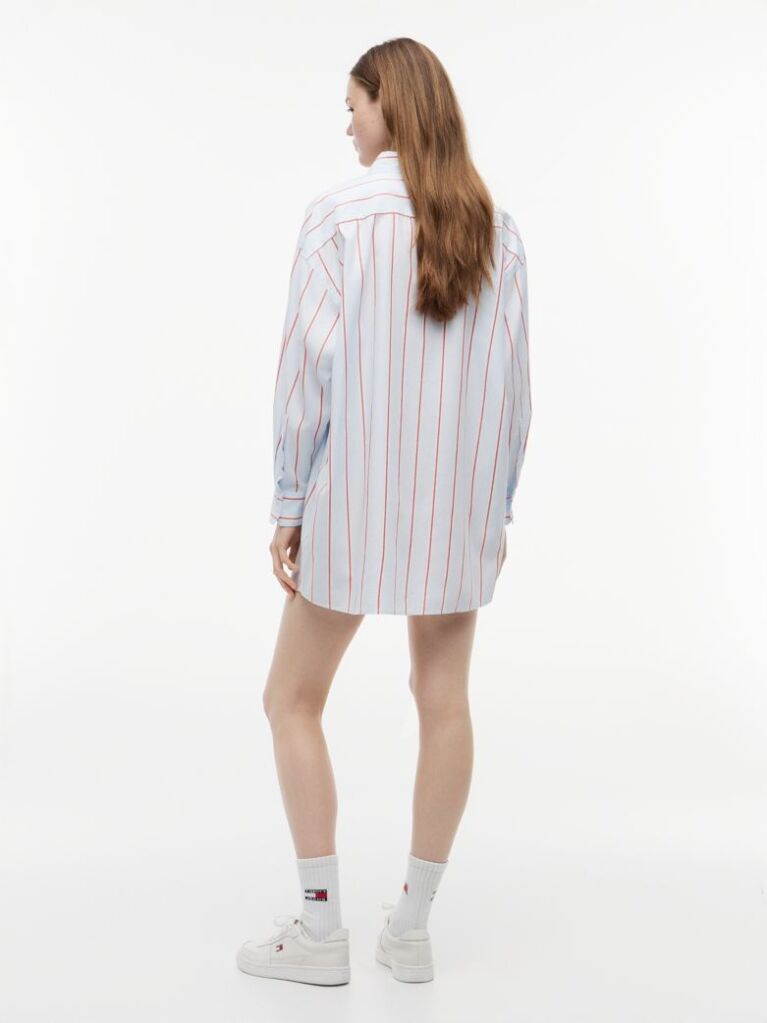 Multi Rochie Tip Camasa Cu Dungi  Femei