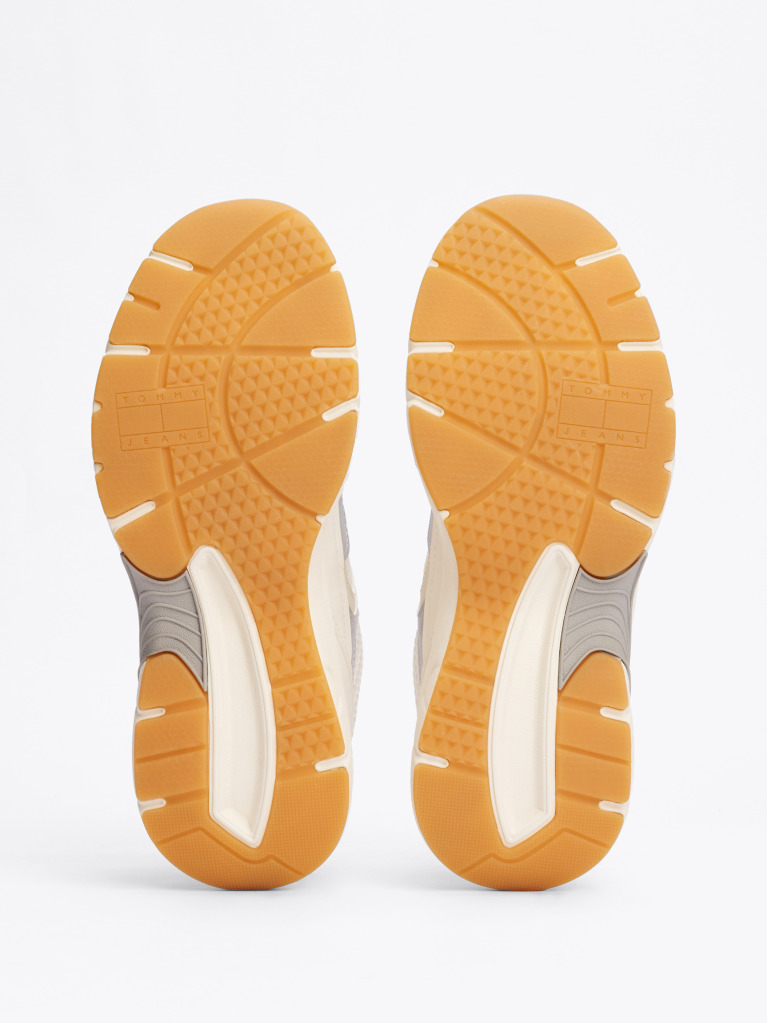 Bej Pantofi Sport Cu Contrast Metalic  Femei