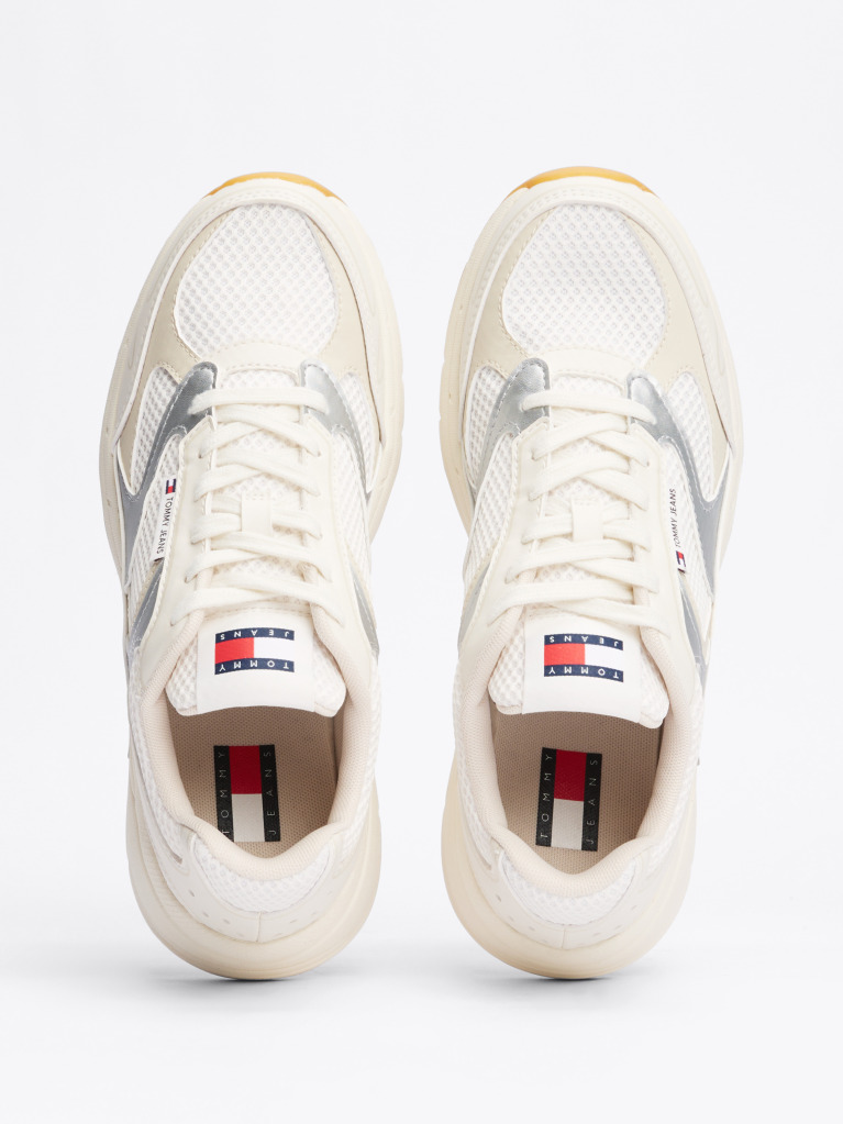 Bej Pantofi Sport Cu Contrast Metalic  Femei