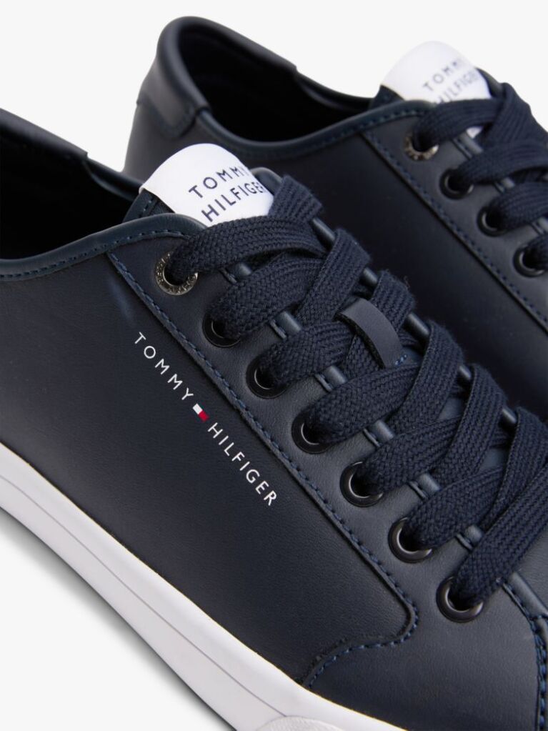Blue Debossed Logo Trainers  Men