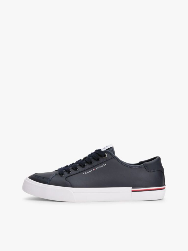 Blue Debossed Logo Trainers  Men
