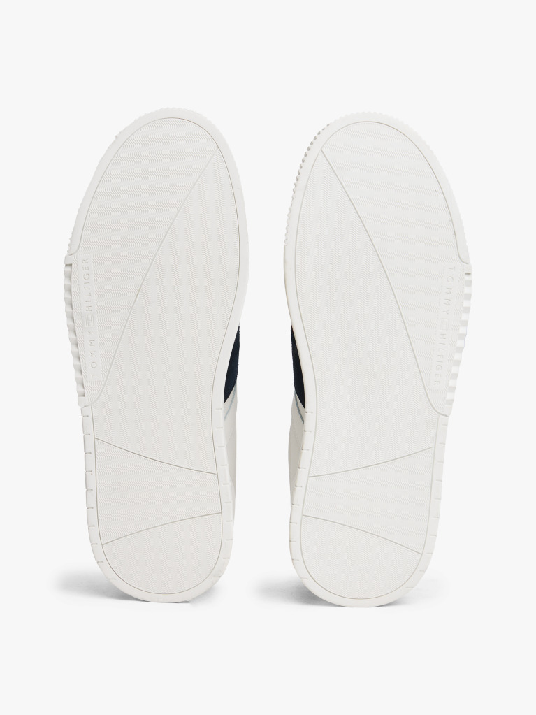 Bej Sneakers Cu Texturi Mixte Si Talpa Fine Cleat  Barbati