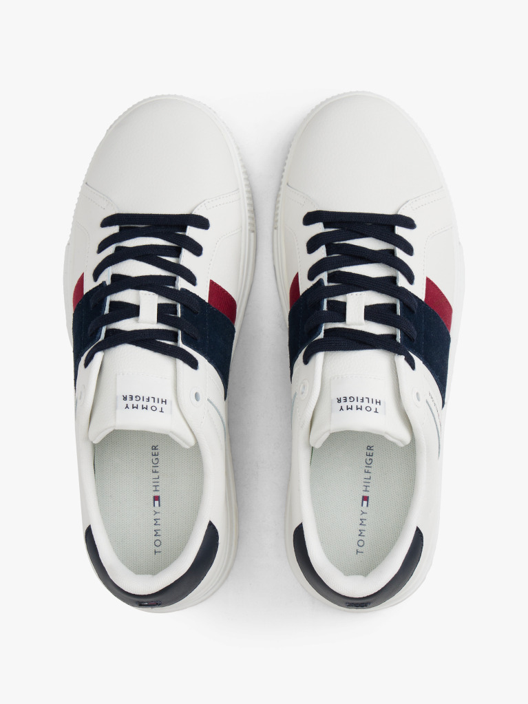 Bej Sneakers Cu Texturi Mixte Si Talpa Fine Cleat  Barbati
