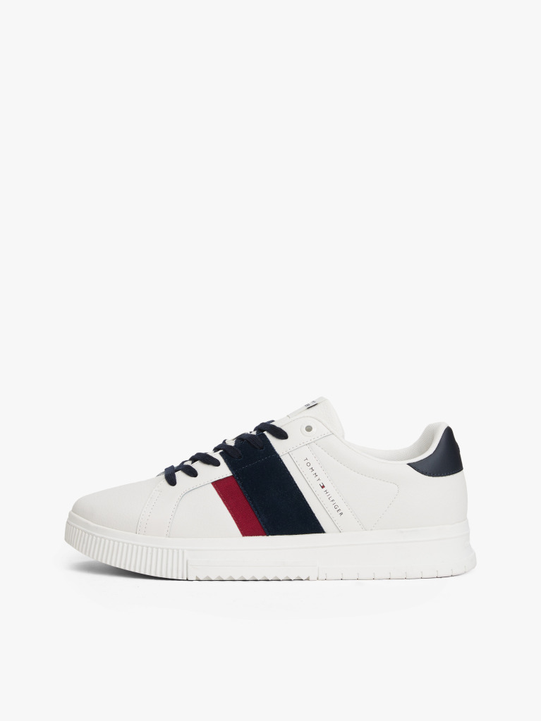 Bej Sneakers Cu Texturi Mixte Si Talpa Fine Cleat  Barbati