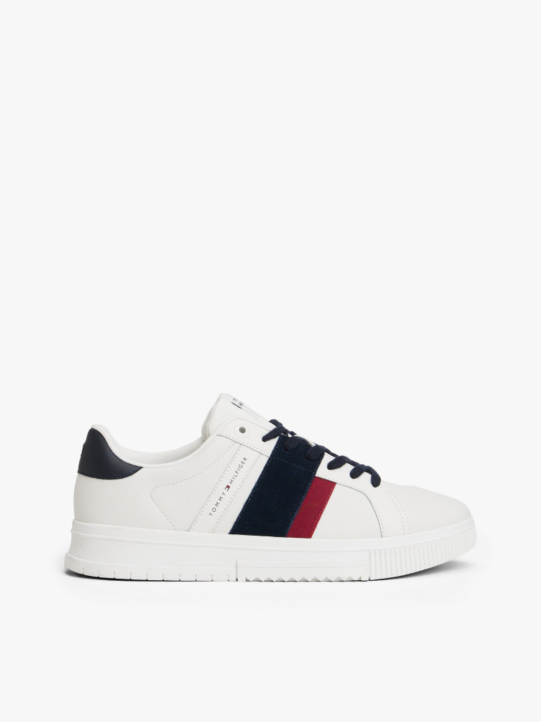 Bej Sneakers Cu Texturi Mixte Si Talpa Fine Cleat  Barbati