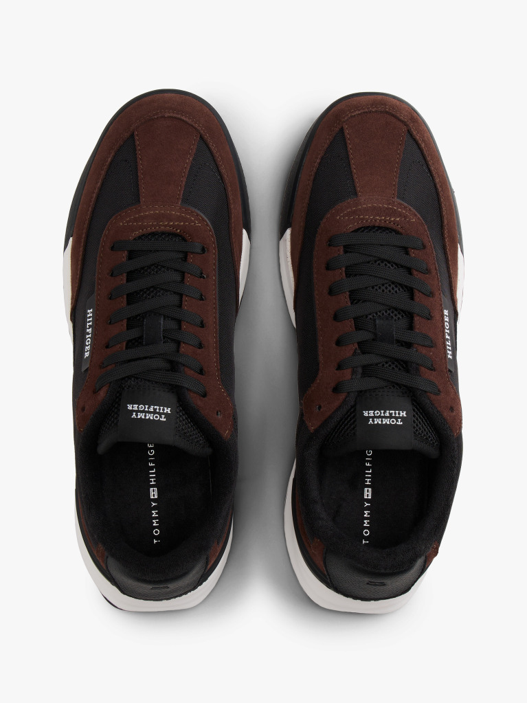 Multi Sneakers Retro Cu Piele Intoarsa Si Talpa Cleat  Barbati